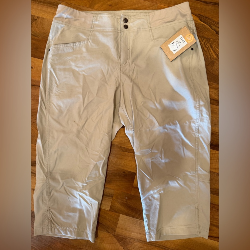 Royal Robbins Beige Cropped jammer 2 capri Pants NWT size 12 women